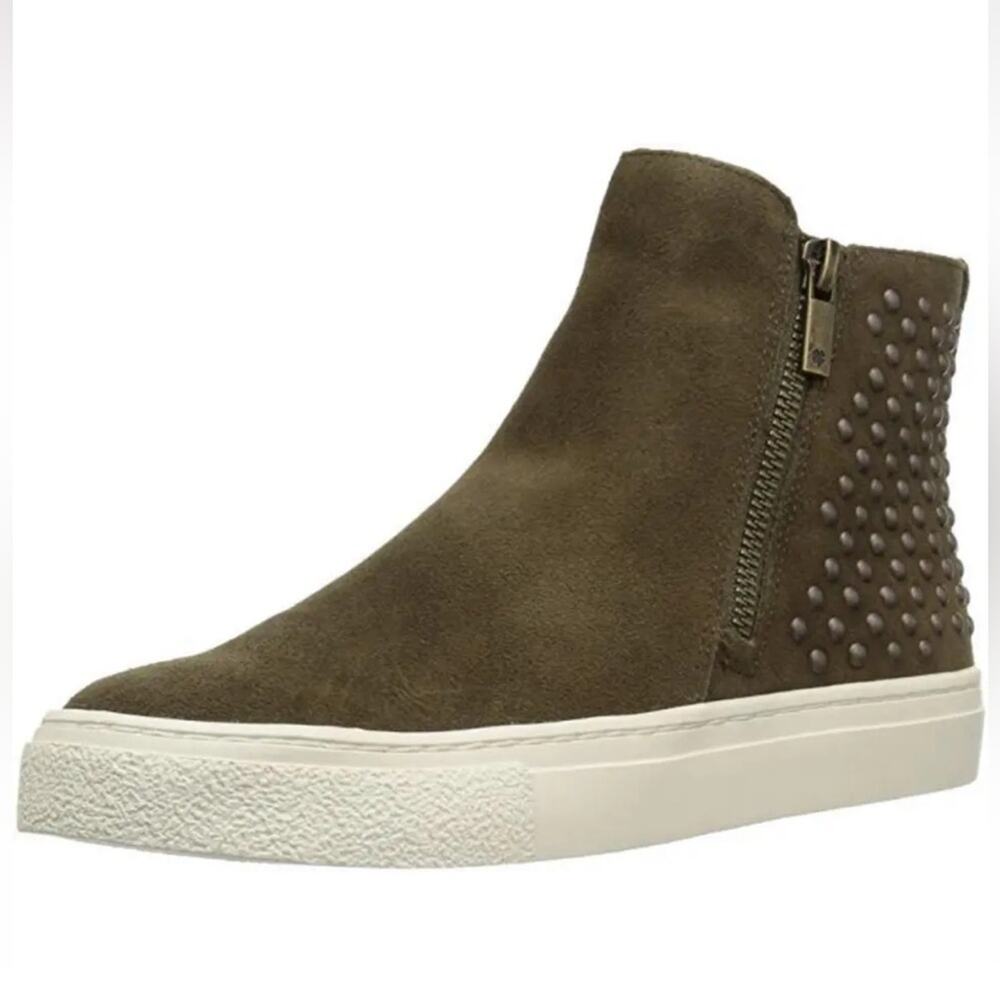 Lucky Brand Bayleah olive green high top sneaker studded size 7.5